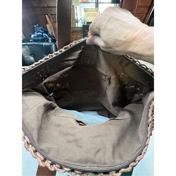 Croft & Barrow Straw* Tote Bag * Cocoa * NWOT - Picture 10 of 10